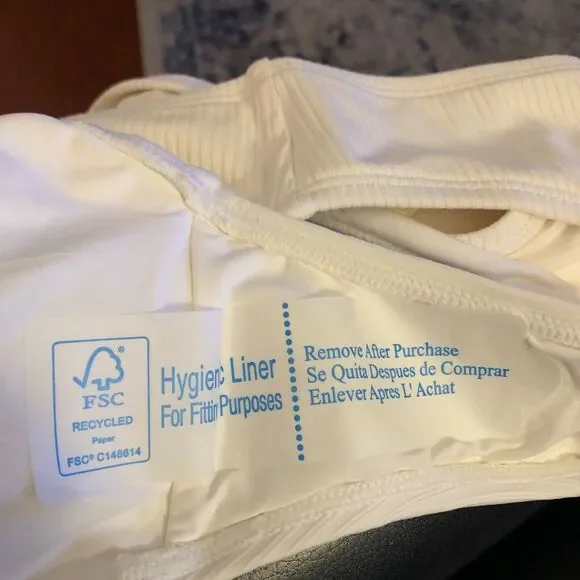 Andie Swim The Bikini Bottom in Ivory Cream White Ribbed Size Large Coconut NEW - Picture 8 of 11